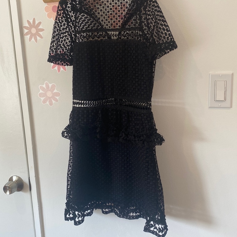 Black mini dress